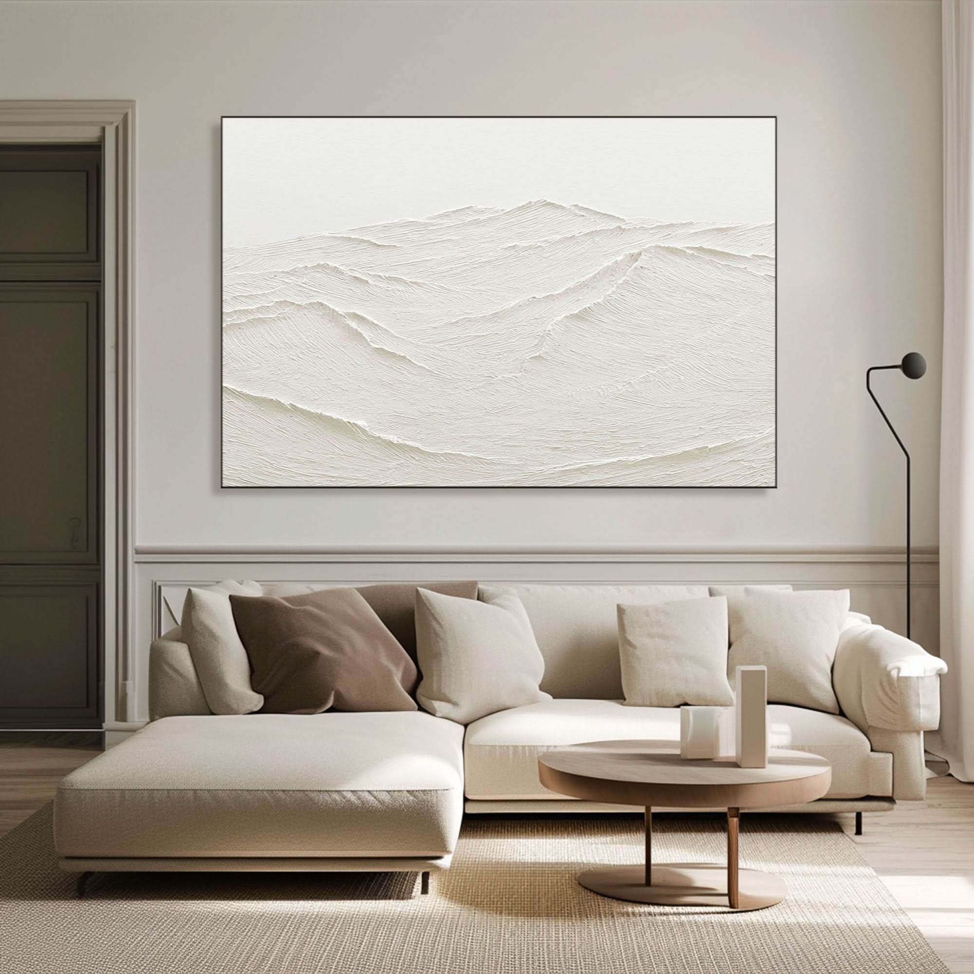 Plaster Painting "Ethereal Ridges"