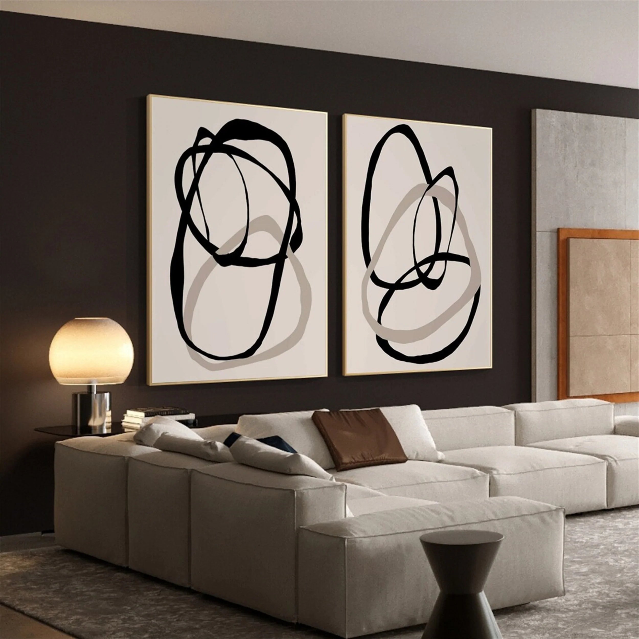 Abstract Painting Set of 2 #AB 097