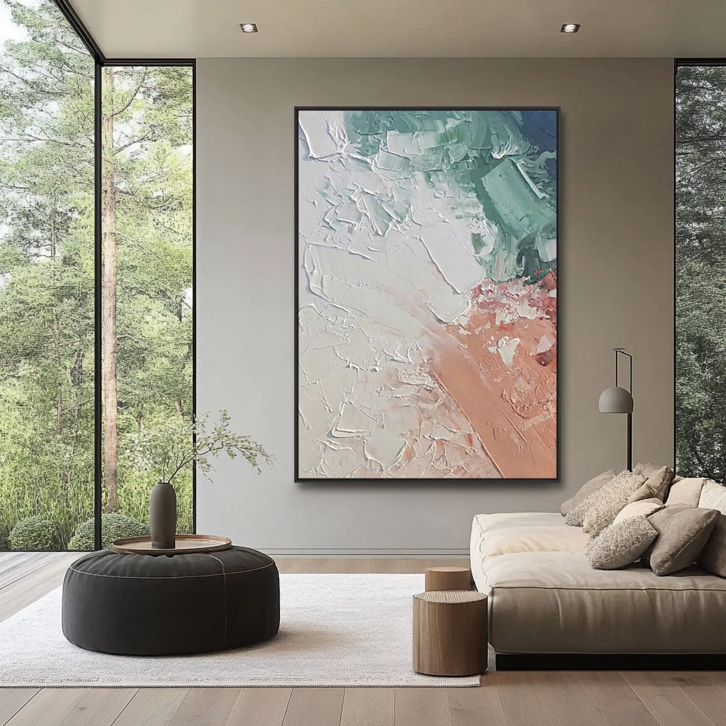 Colorful Tree & Plant Abstract Textured Wall Art #ML052