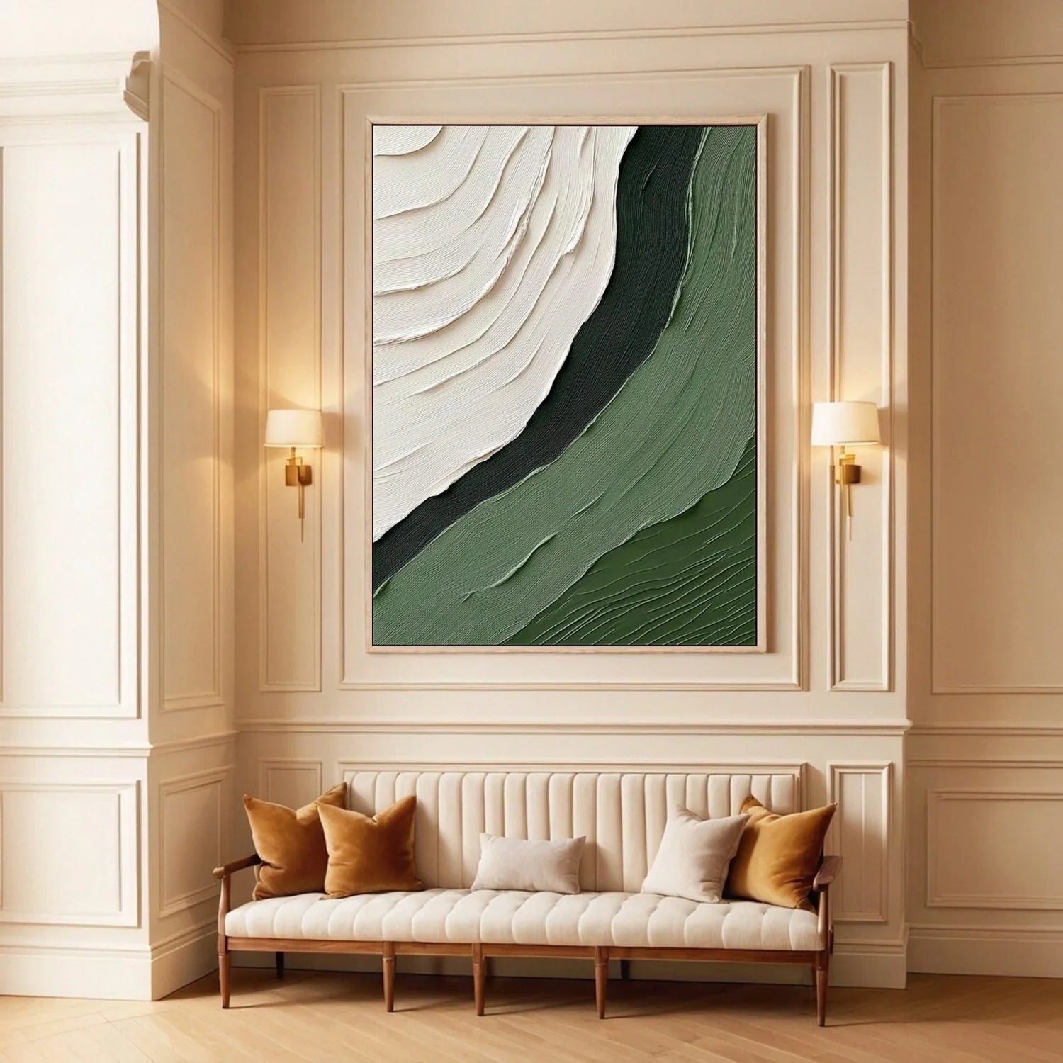Green Minimalist Texture Art #GT044