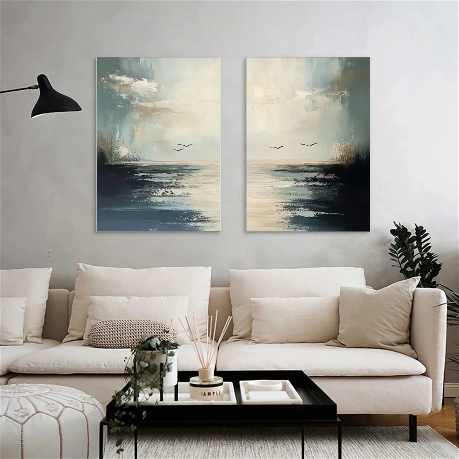 Sea & Sky Abstract Wall Art #MS129