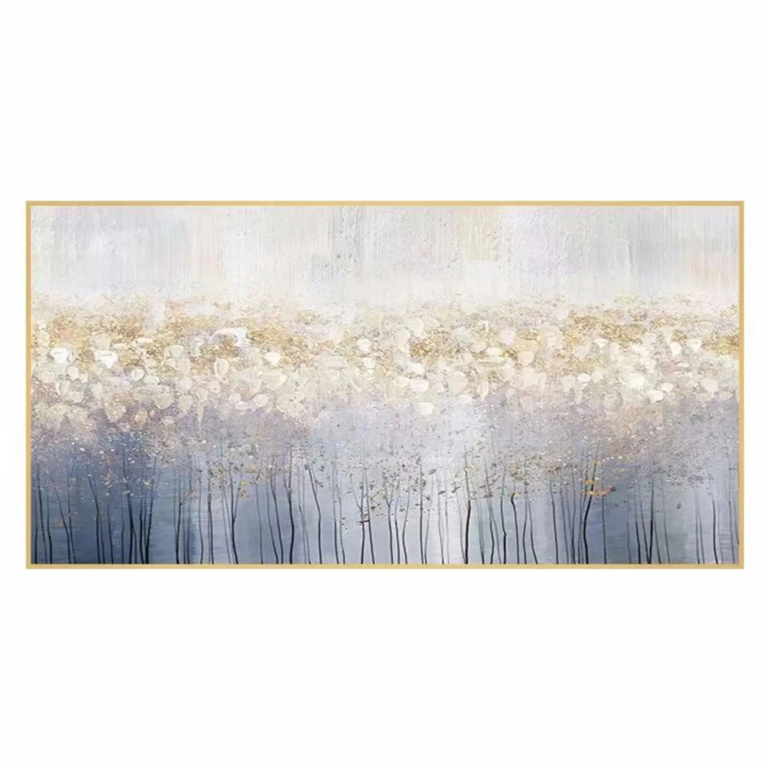 Colorful Flower & Tree Abstract Textured Wall Art #ML028