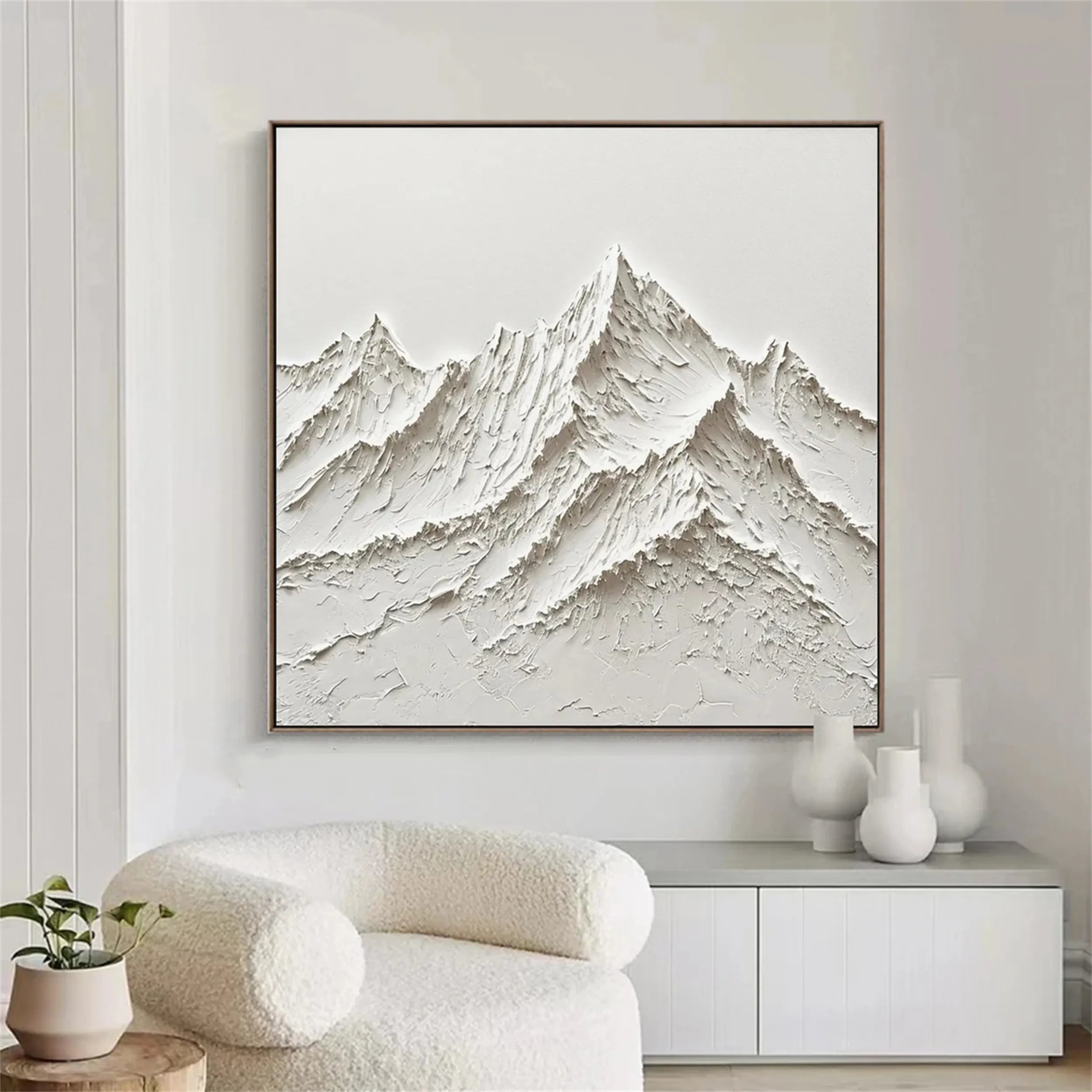 Plaster Art Minimalist Textured Painting #MM266