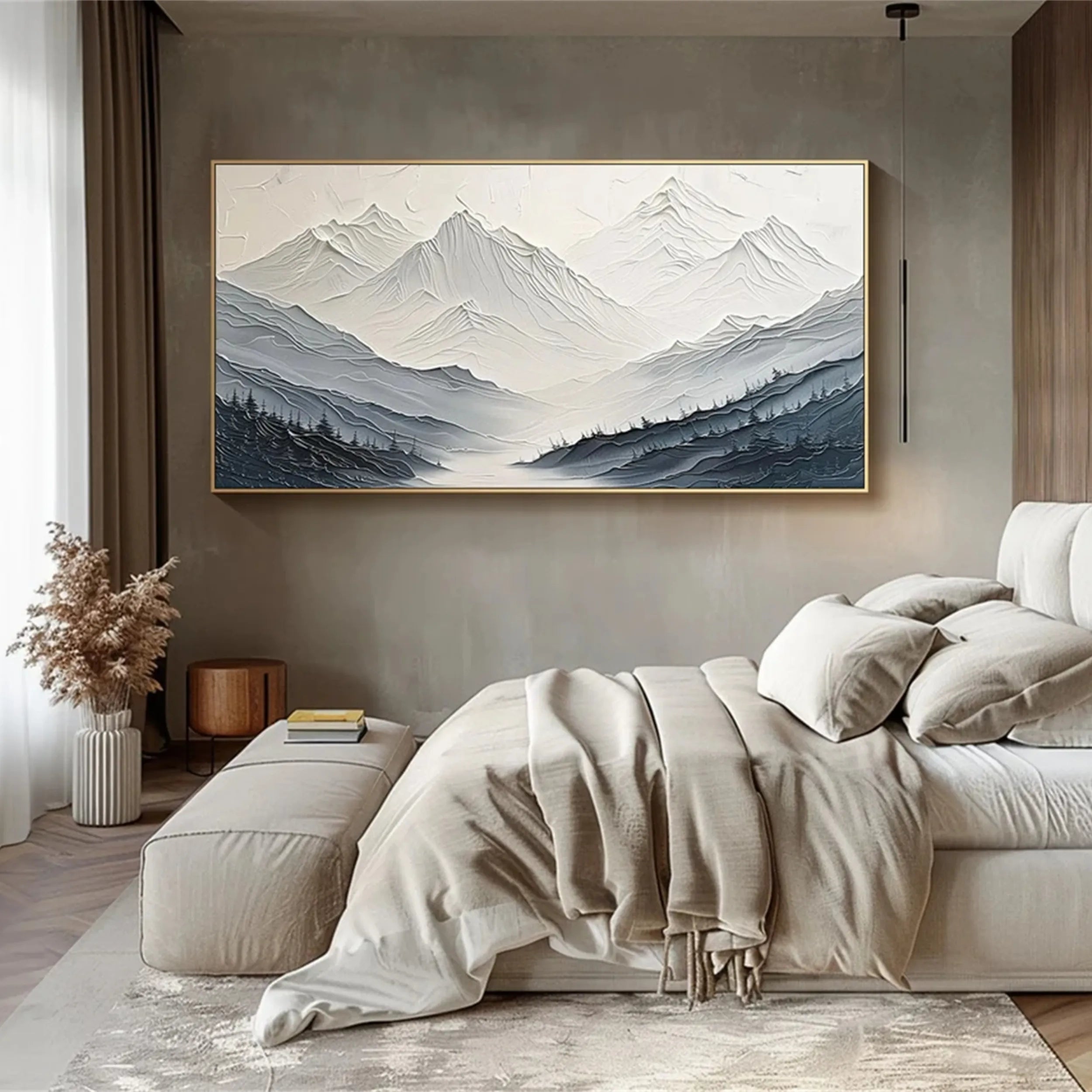 Plaster Art Minimalist Textured Painting #MM255