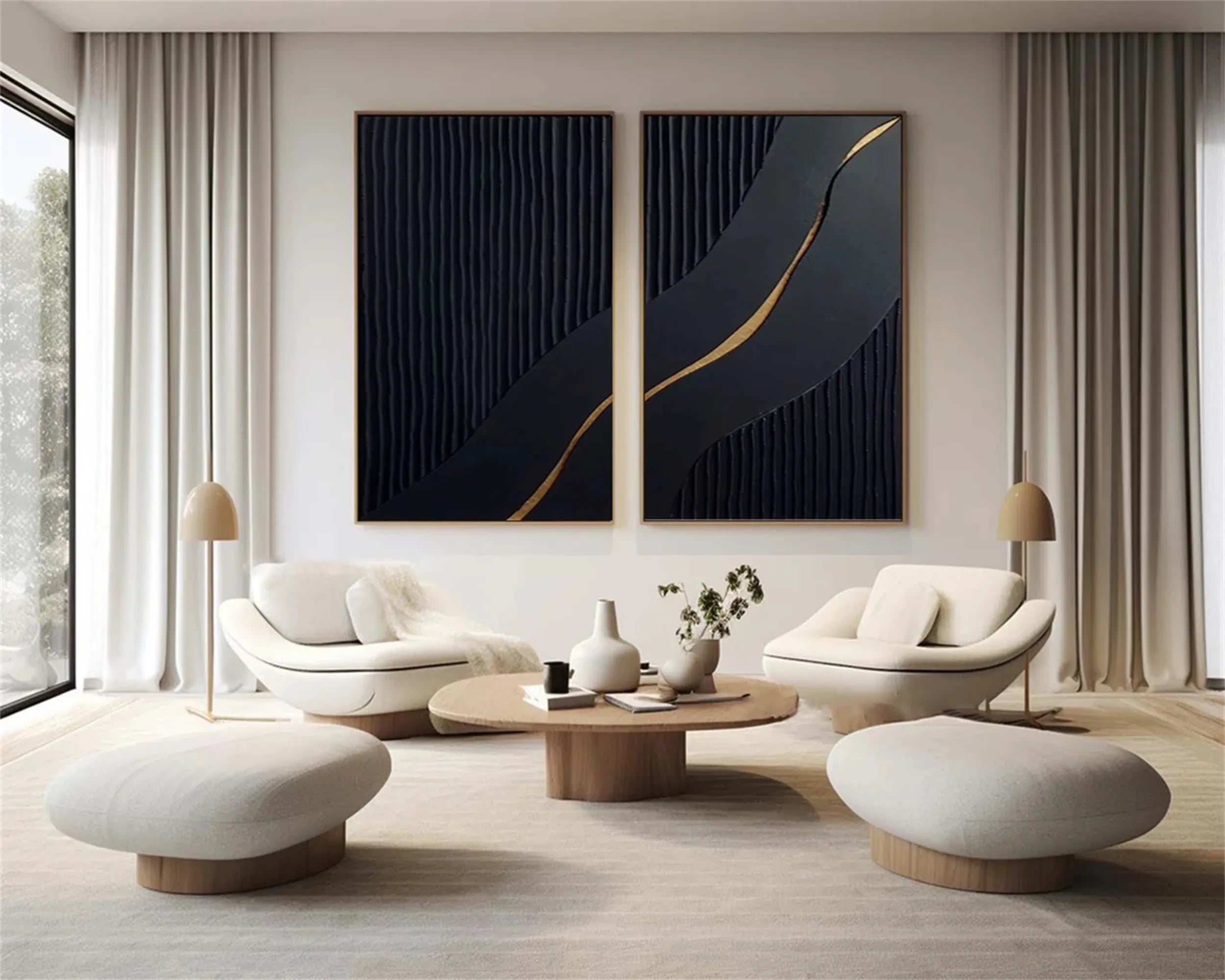 Minimalist Zen Set of 2 #MZ081