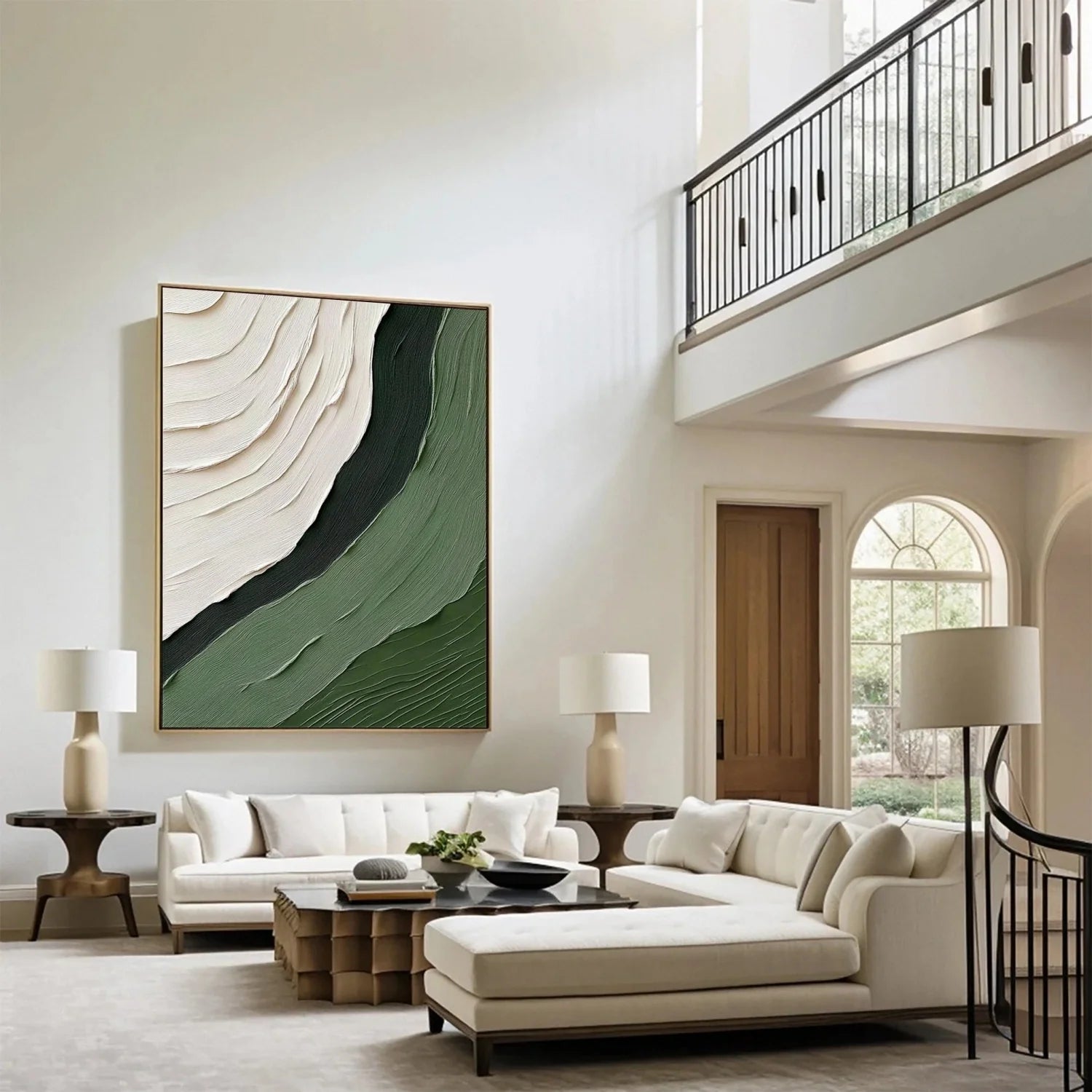 Green Minimalist Texture Art #GT044