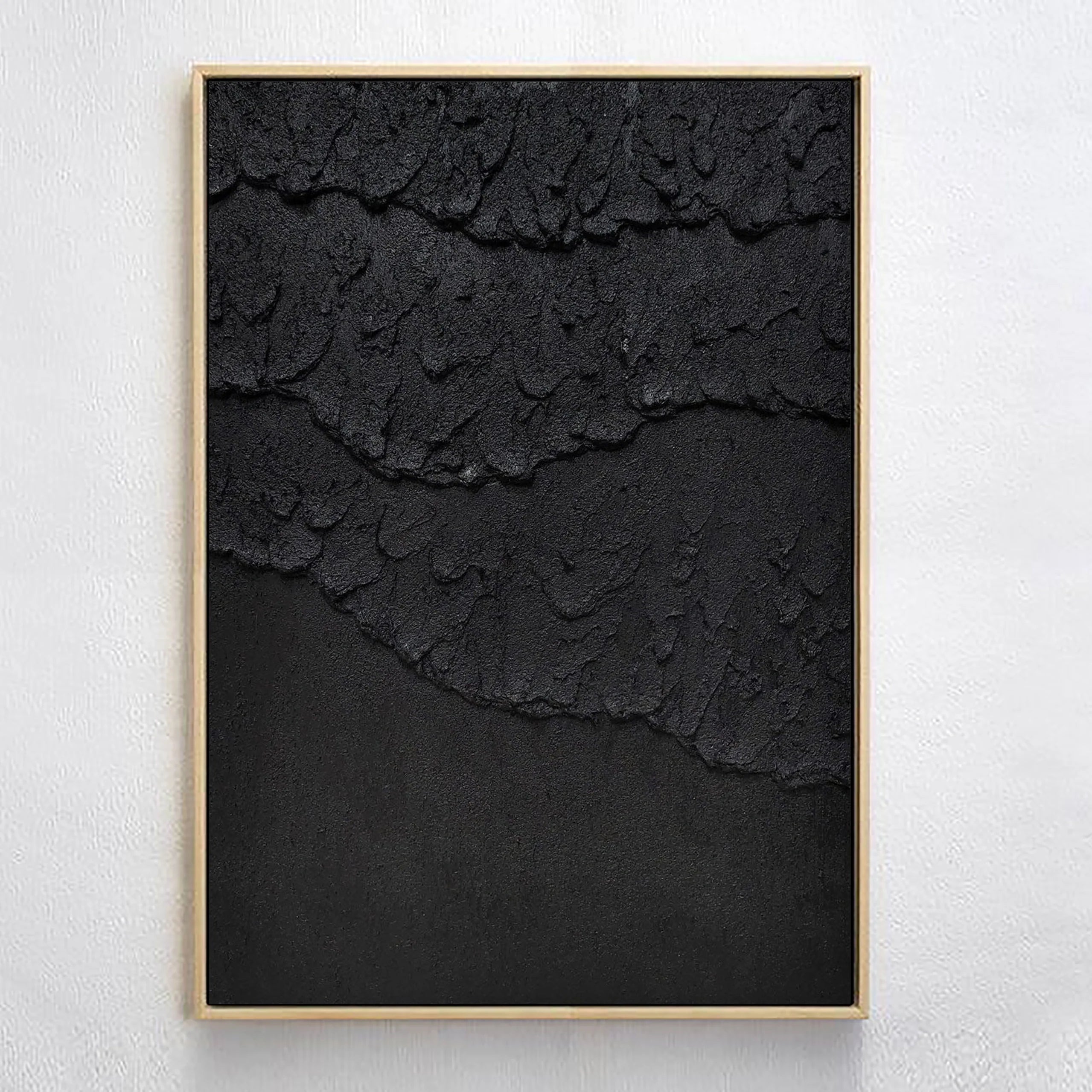 Plaster Sea Slaps Minimalist Painting Original Large Wall Decor