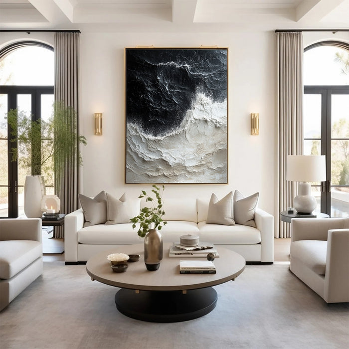 Blue & Green Minimalist Abstract Painting #BGM 025