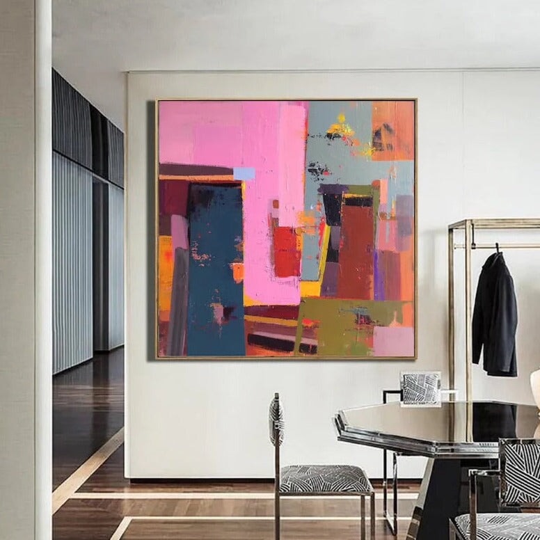 Pink Abstract Wall Art