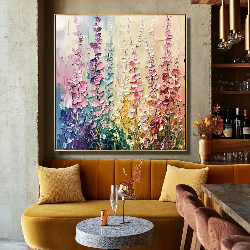 Colorful Floral Meadow Painting-wp241828