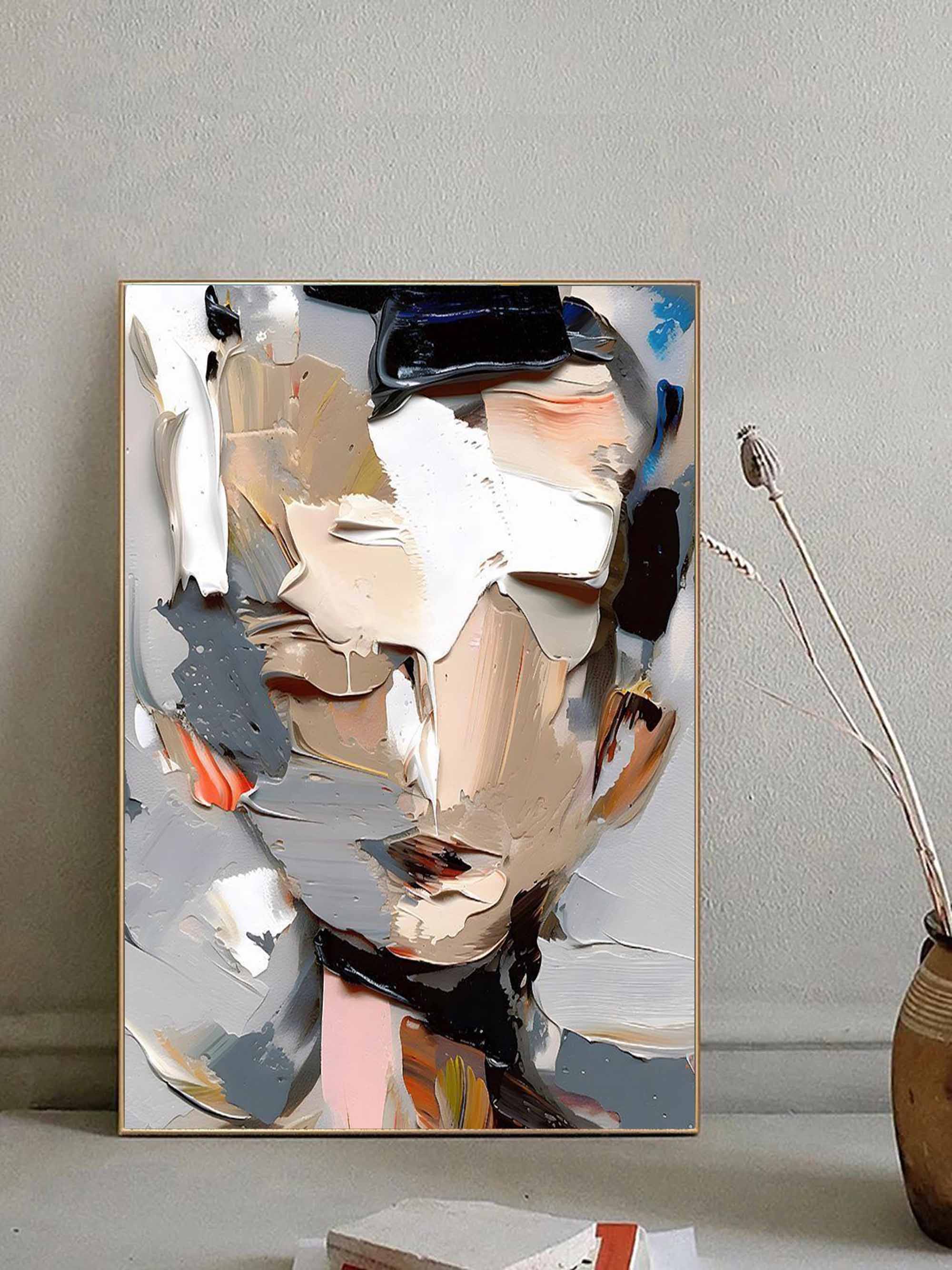 Einzigartige strukturierte Pinselstrichkunst