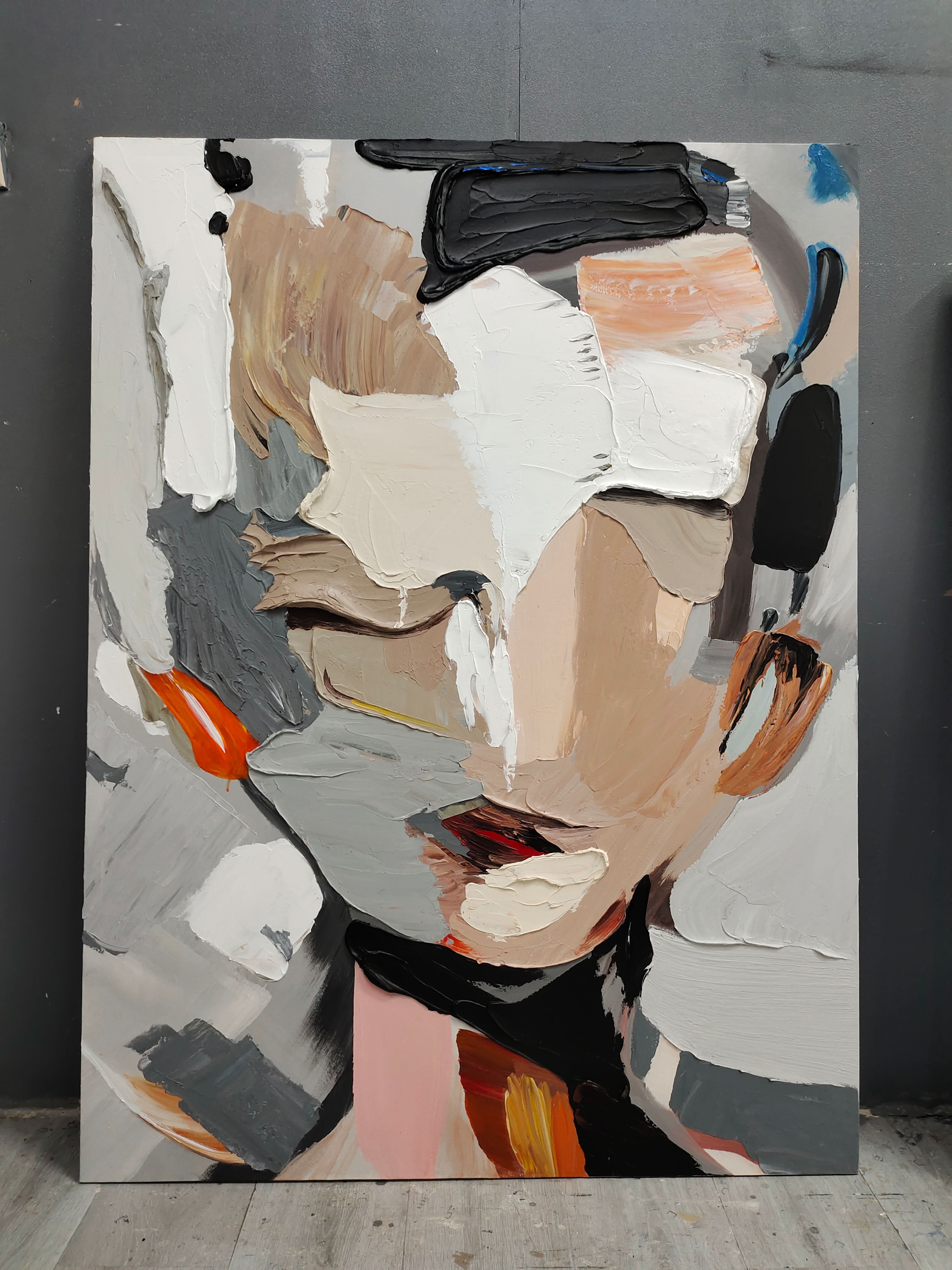 Einzigartige strukturierte Pinselstrichkunst