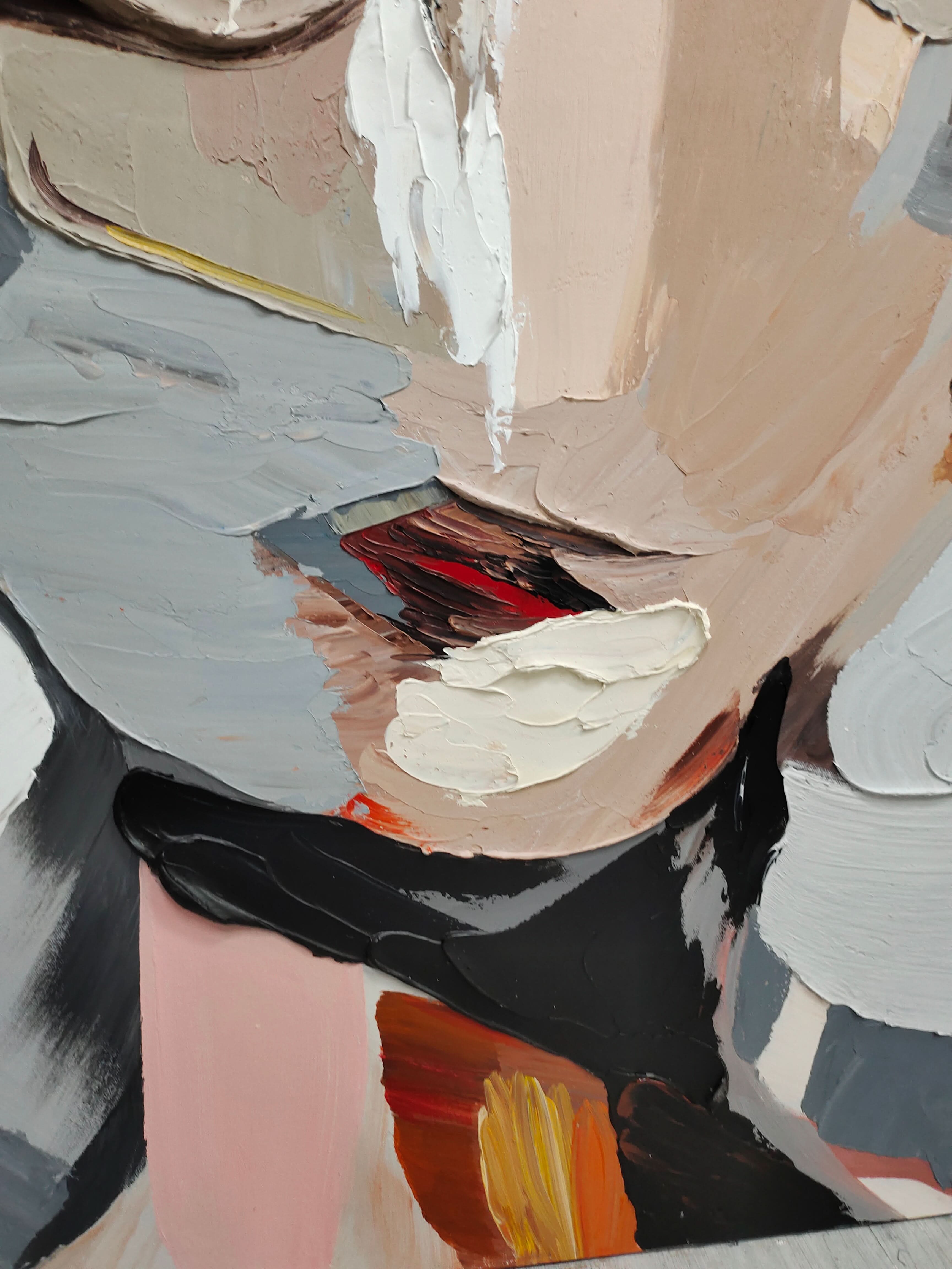 Einzigartige strukturierte Pinselstrichkunst