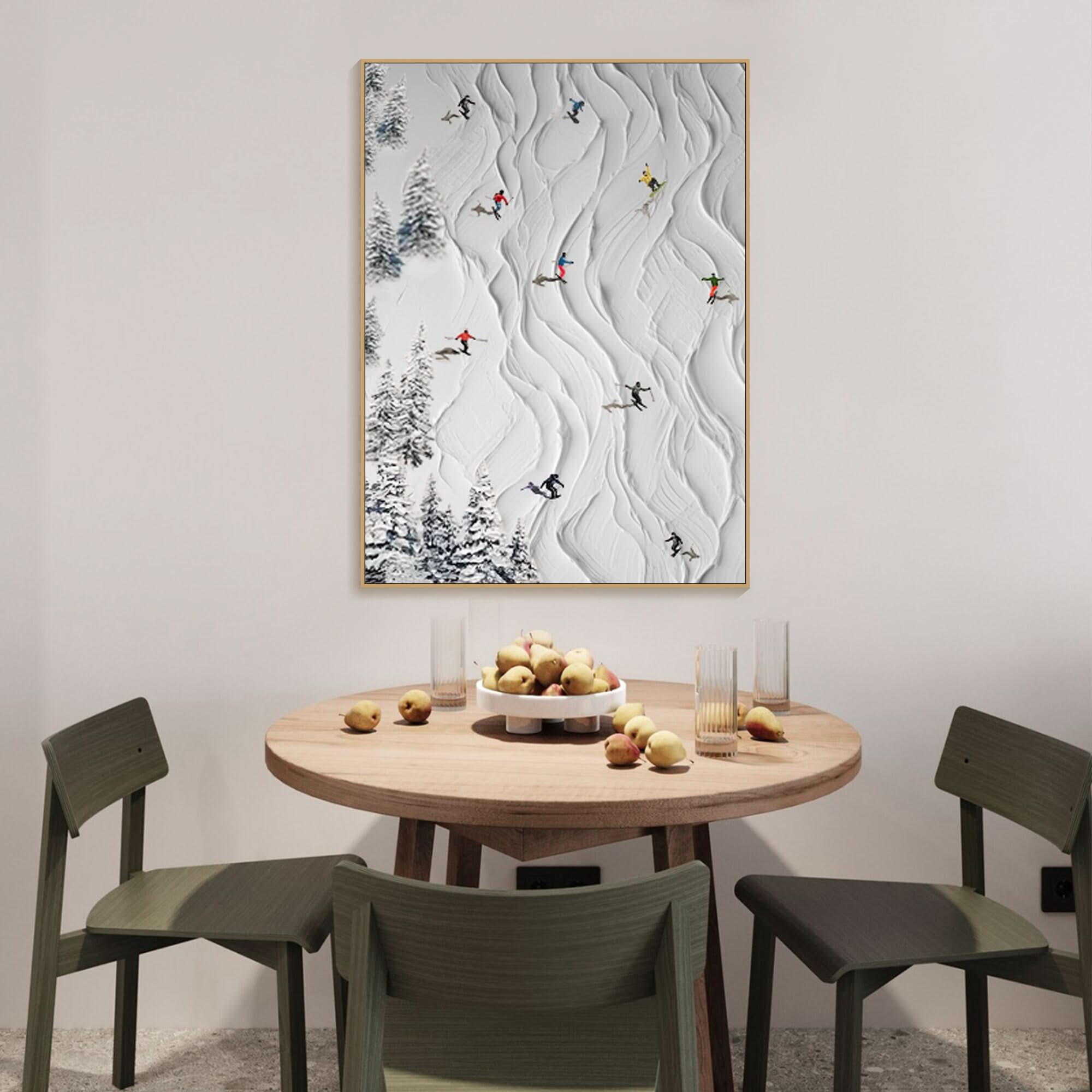 Skisportkunst 3D-Modell