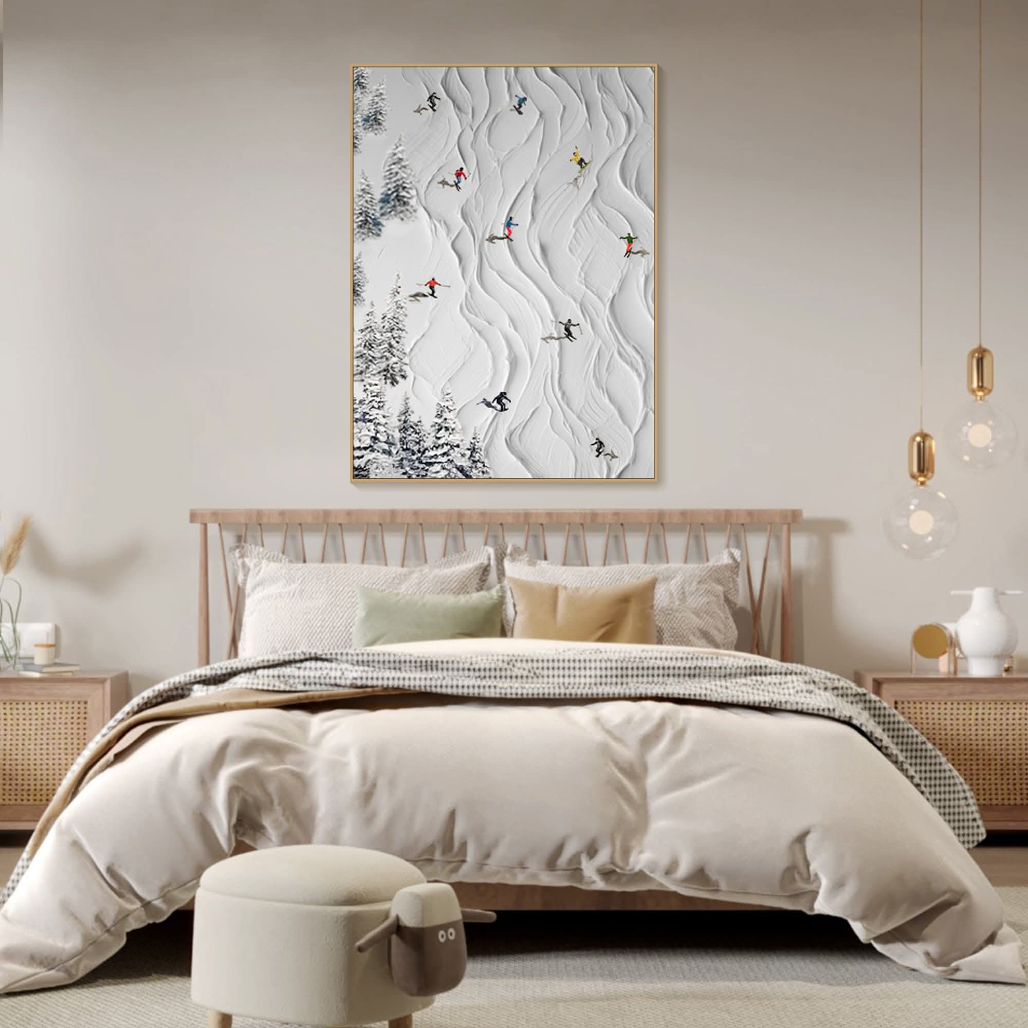 Skisportkunst 3D-Modell