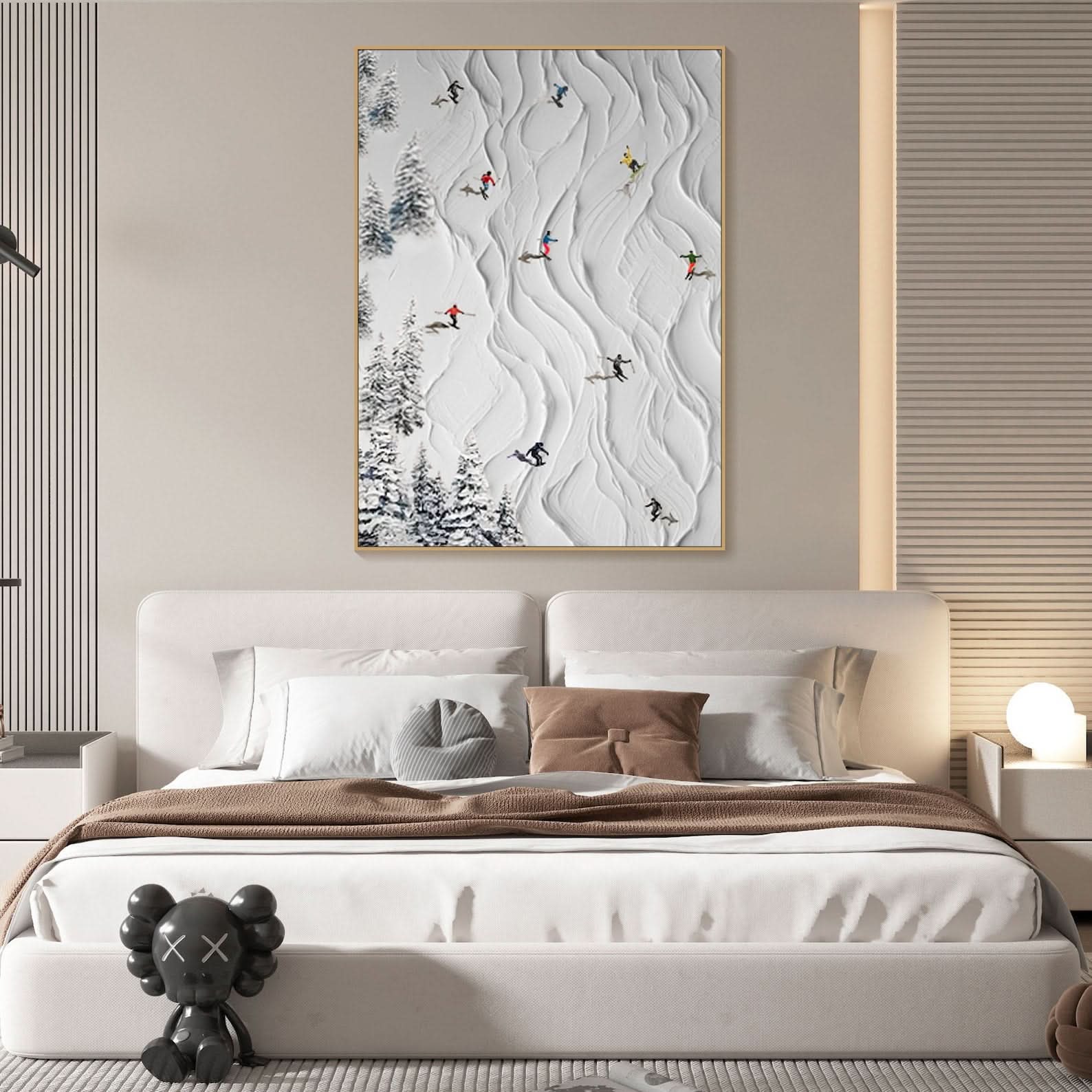 Skisportkunst 3D-Modell