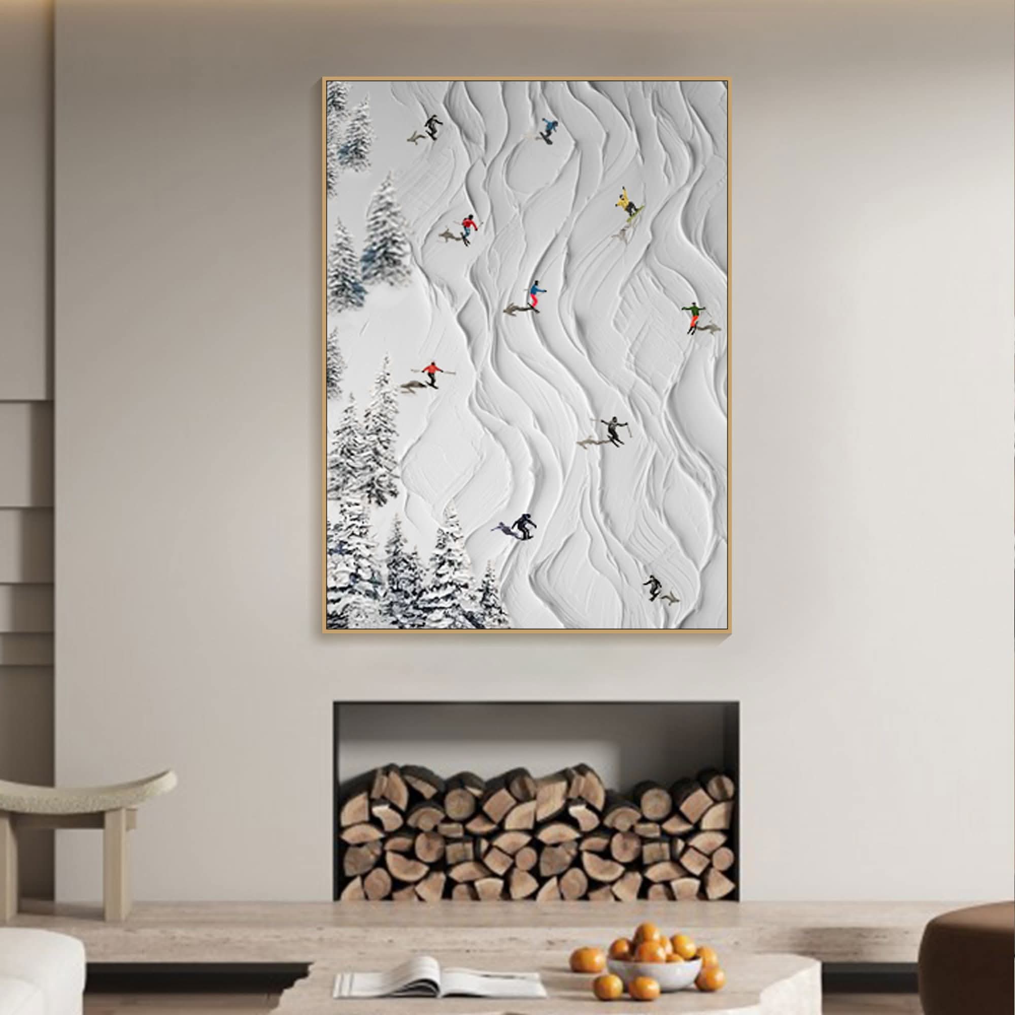 Skisportkunst 3D-Modell