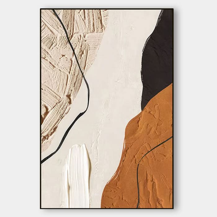 Wabi Sabi Wandkunst - Irdische Harmonie #Iris002