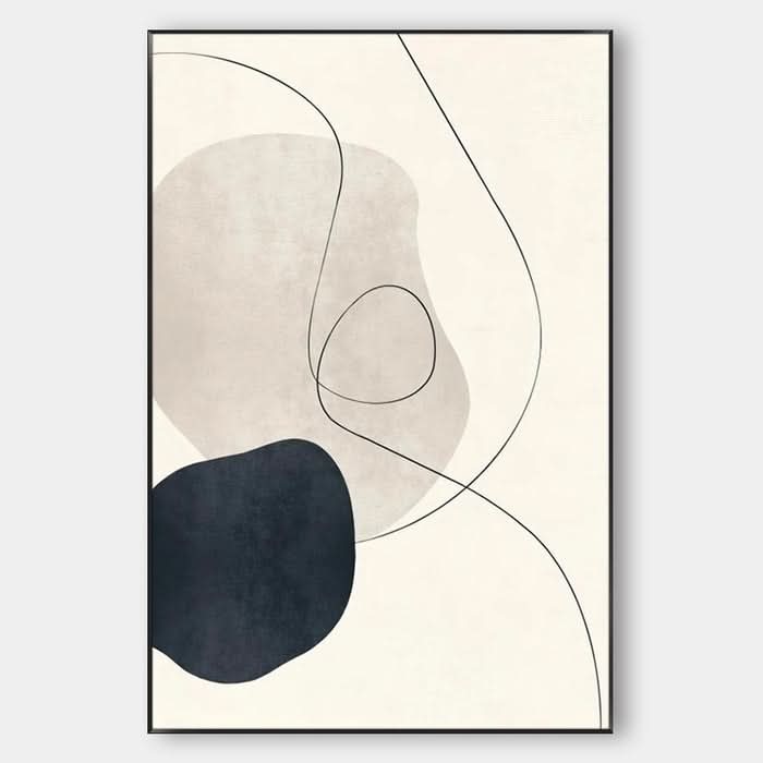 WABI SABI WANDKUNST - MINIMALISTISCHER FLOW #Iris008