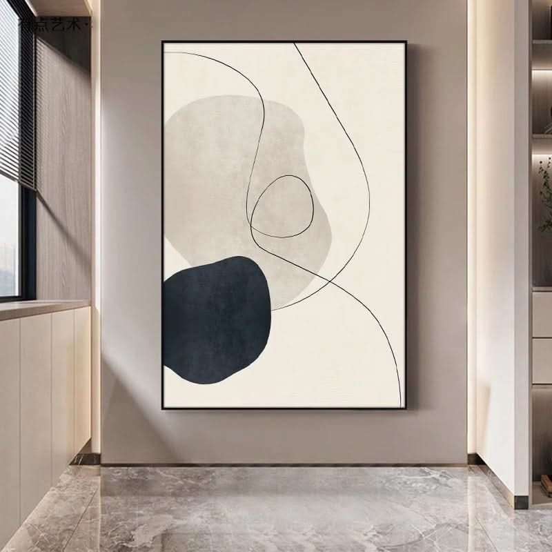 WABI SABI WANDKUNST - MINIMALISTISCHER FLOW #Iris008