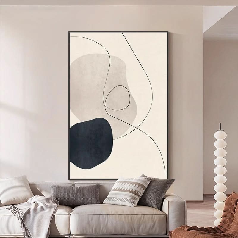 WABI SABI WANDKUNST - MINIMALISTISCHER FLOW #Iris008