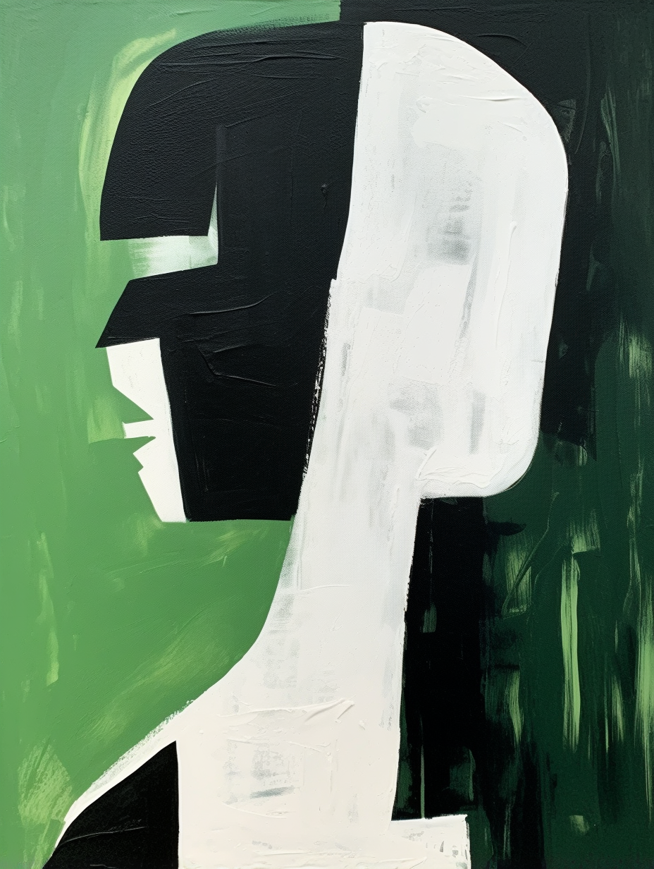 Black and White Minimalist Canvas Art Original Art Black and White Contemporary Minimalist Wall Art