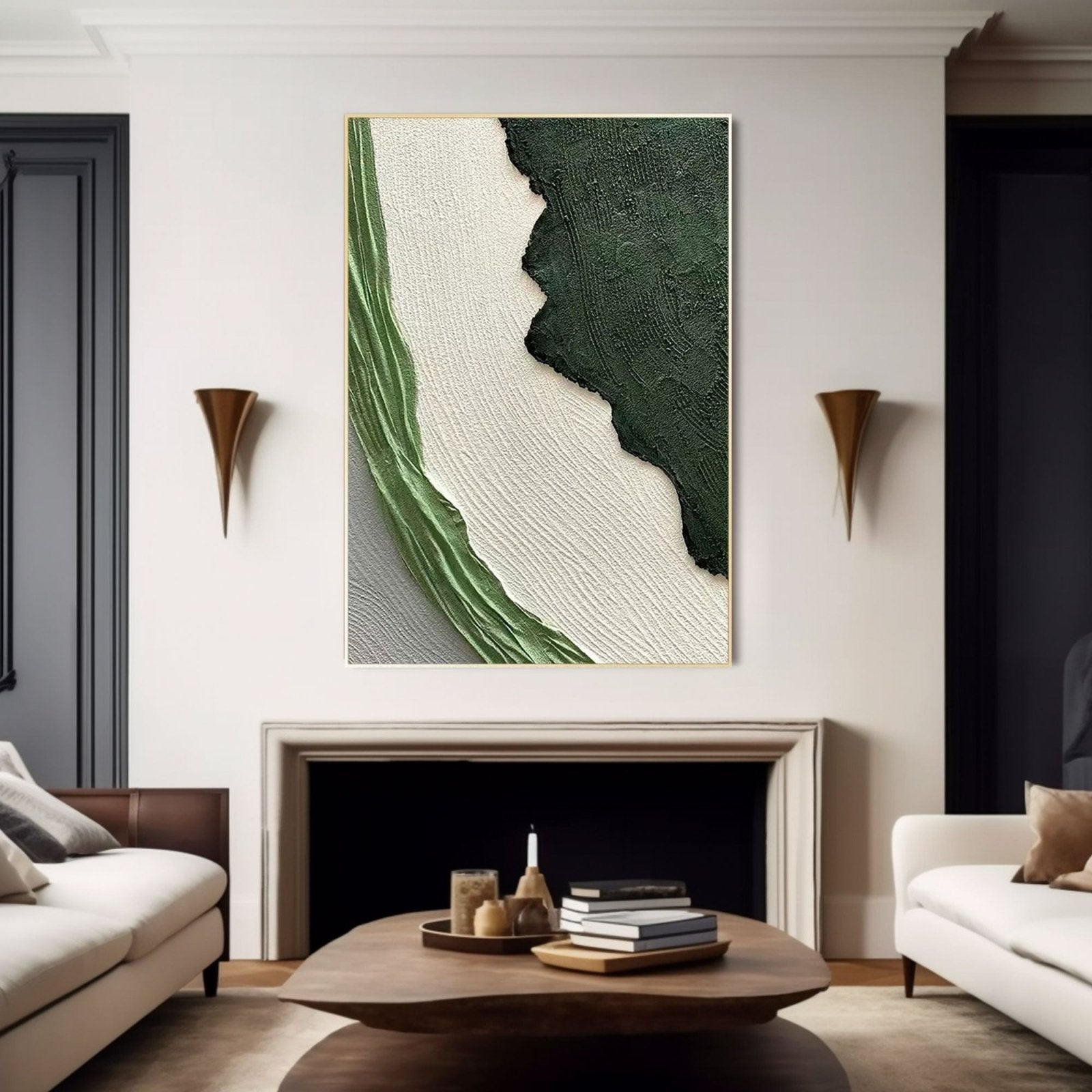 Textured Painting "Whispers of the Verdant Breeze" - MasterGallery
