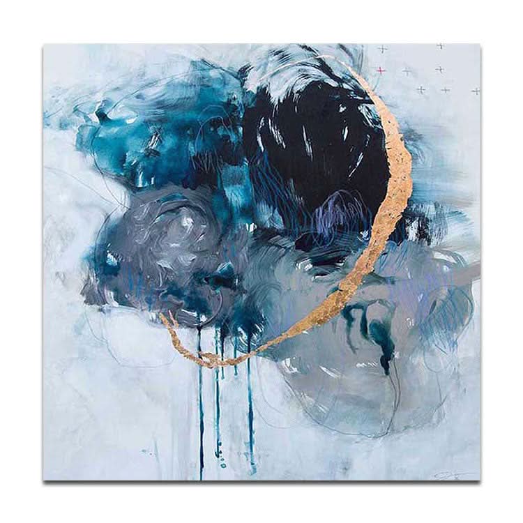Großes modernes Gemälde, Heimdekoration, Wandkunst, Ölgemälde, Leinwand, abstraktes modernes Acrylgemälde | Zusammenhalten im Leben und im Tod