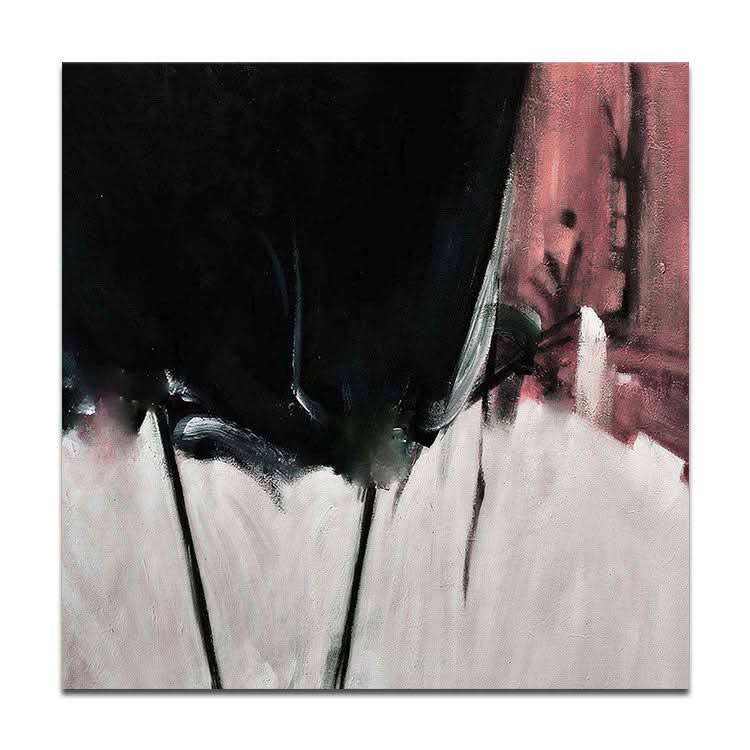 Extra große Wandkunst Leinwand Abstraktes Gemälde Schwarzes Gemälde Originalgemälde auf Leinwand | Zwang