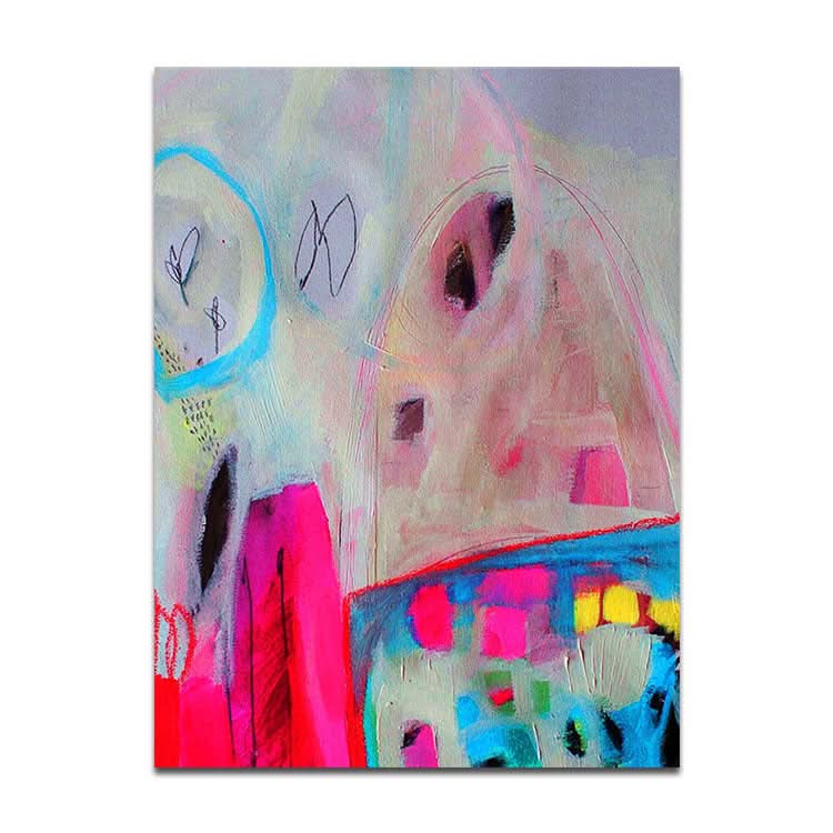 Extra großes abstraktes Gemälde Große Wandkunst Originalgemälde Original-Pink Memory