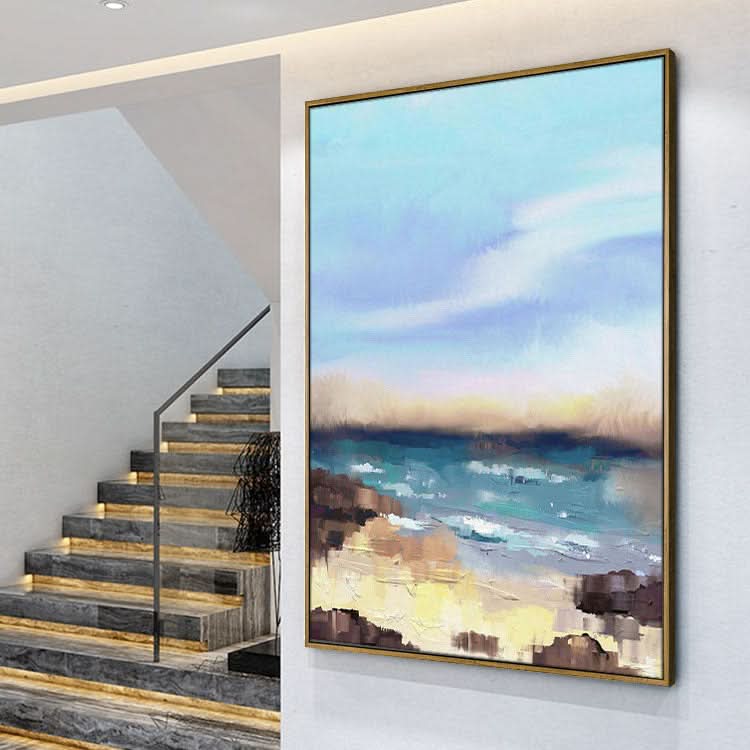 Meer - Handgemachte Meereslandschaft Malerei Leinwand Kunst Strand