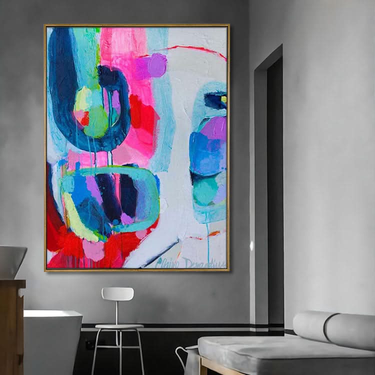 Abstract Oil Painting Dark blue Painting Contemporary Painting Original Abstract | Adore