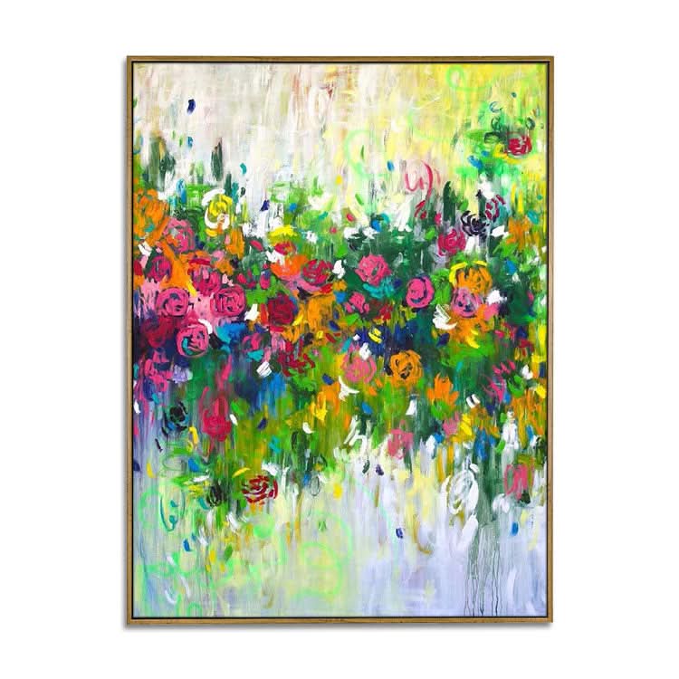 Der schönste Moment des Lebens - Handgemachtes florales Wandgemälde Abstrakte Wandkunst