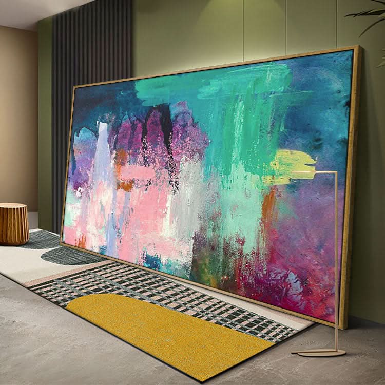Farbenfrohes zeitgenössisches abstraktes Gemälde, Original-Leinwandkunst
