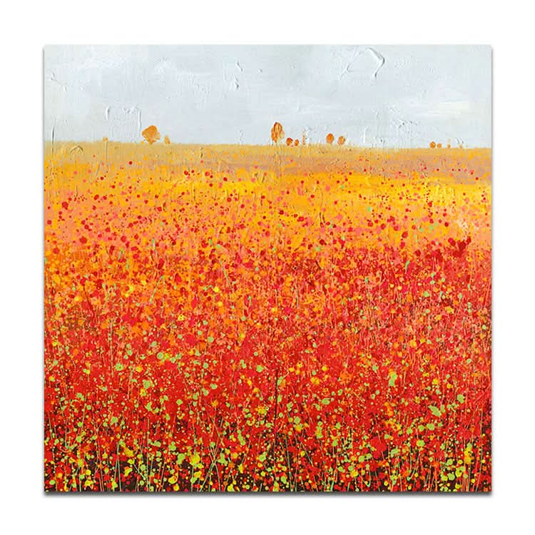 Rotes Gemälde, großes Gemälde, Leinwand, Handgemälde, Ölgemälde, Schlafzimmergemälde, modern | Blumenmeer