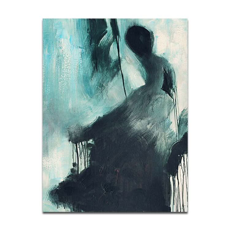 Eine Ente, die in die Ferne starrt