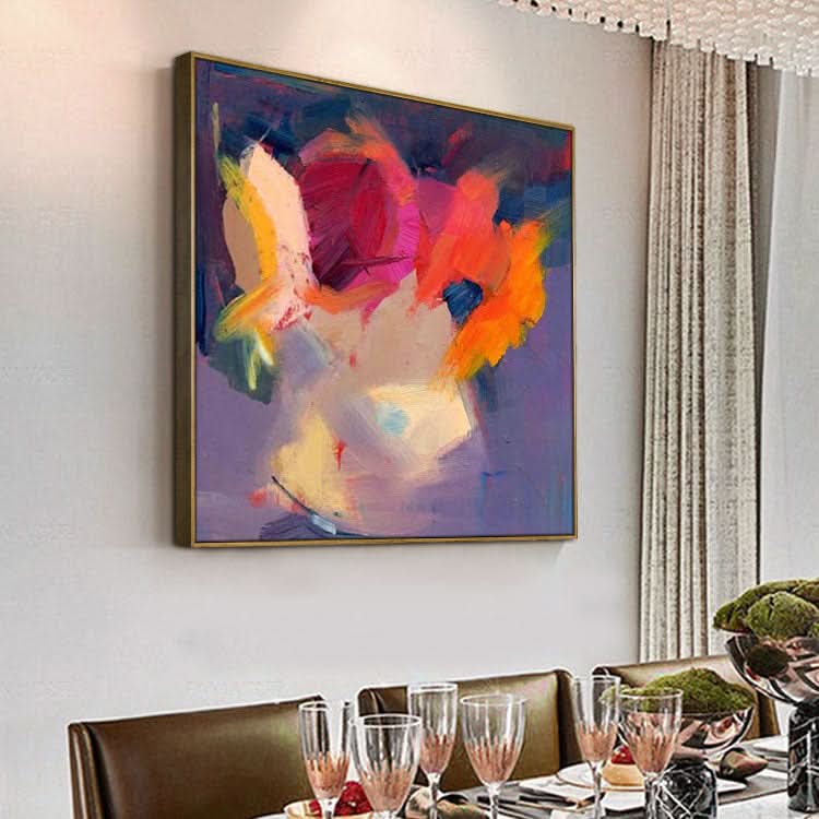 Wandkunst auf Leinwand, handgefertigtes Ölgemälde, Original, großes Ölgemälde, modernes Ölgemälde auf Leinwand | Anziehen