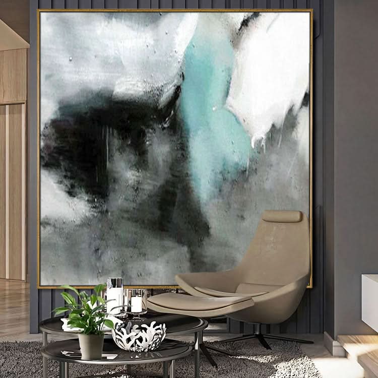 Schwarze und graue Kunst Originalgemälde abstrakt zeitgenössisch | Leichen im Originalgemälde Wasser