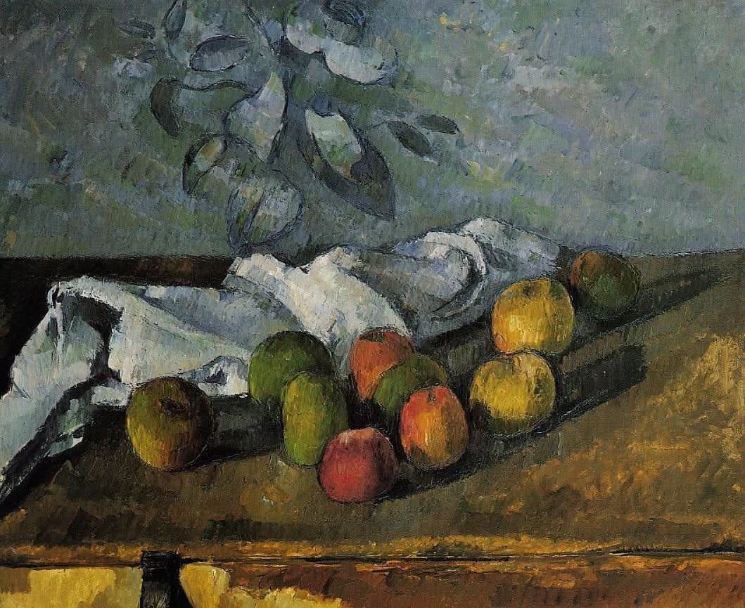 Äpfel und Serviette