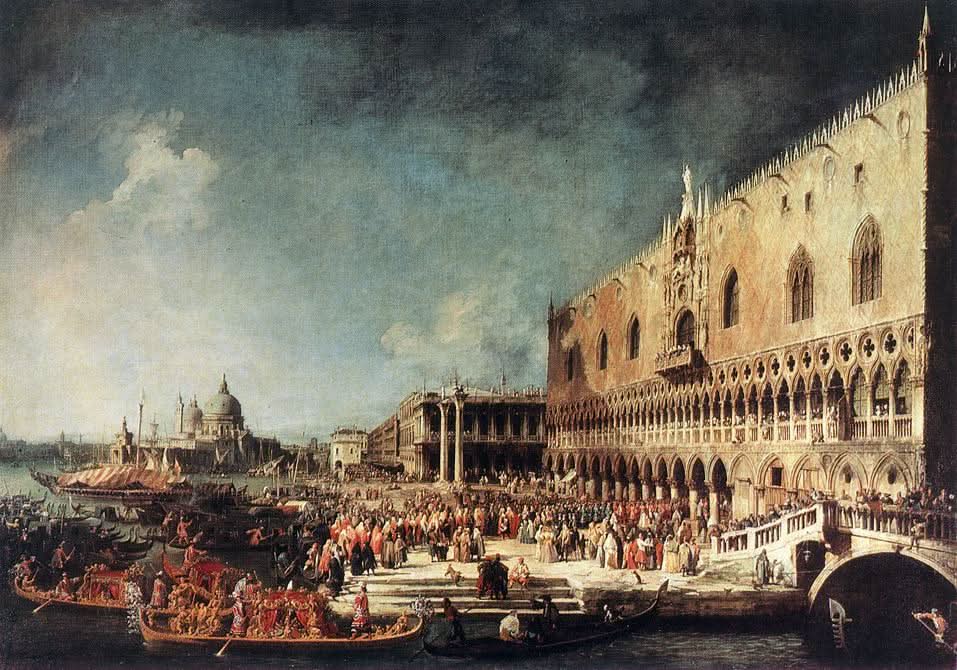 Ankunft des französischen Botschafters in Venedig