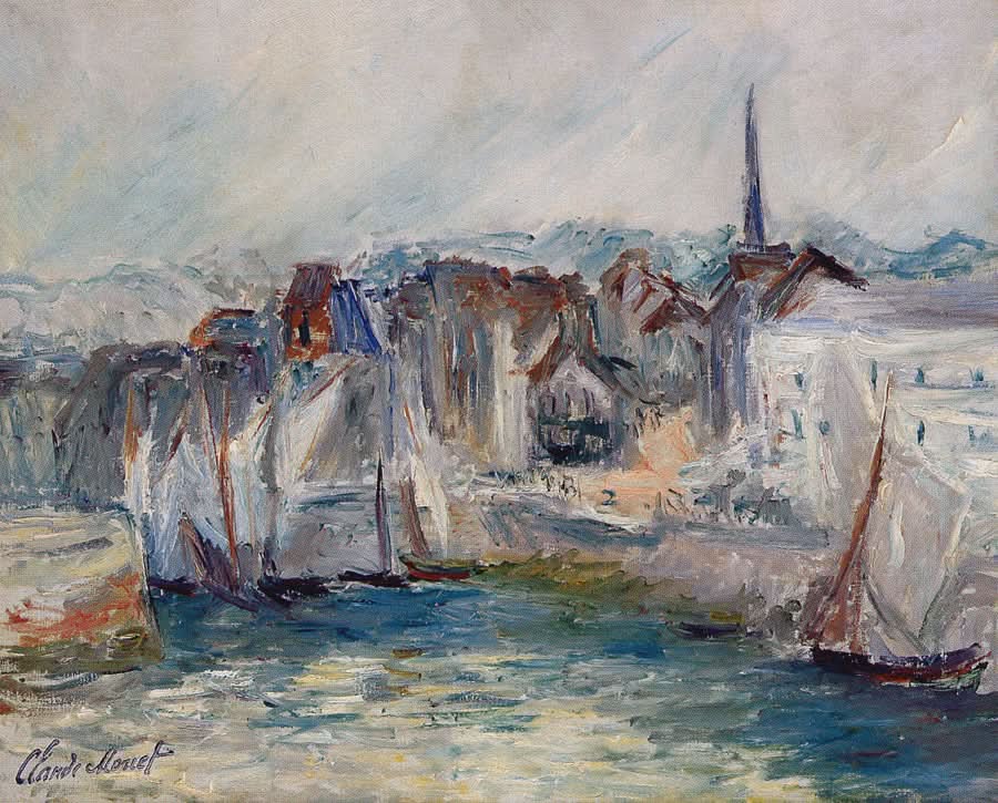 Bateaux im Hafen von Honfleur 1917