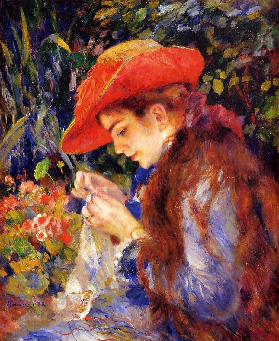 Mademoiselle Marie Therese Durand Ruel Nähen