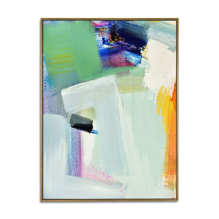 Der Blick der Zeit - Handgemalte abstrakte Leinwand-Kunstdrucke, moderne Wanddekoration, Ölgemälde