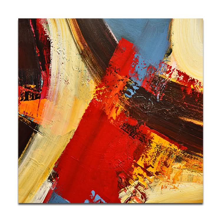 Handgemälde Öl Leinwand Original Ölgemälde Moderne Gemälde Großes rotes Gemälde Original Kunstwerk Gelbes Gemälde Modernes Gemälde | Der Weg des Lebens