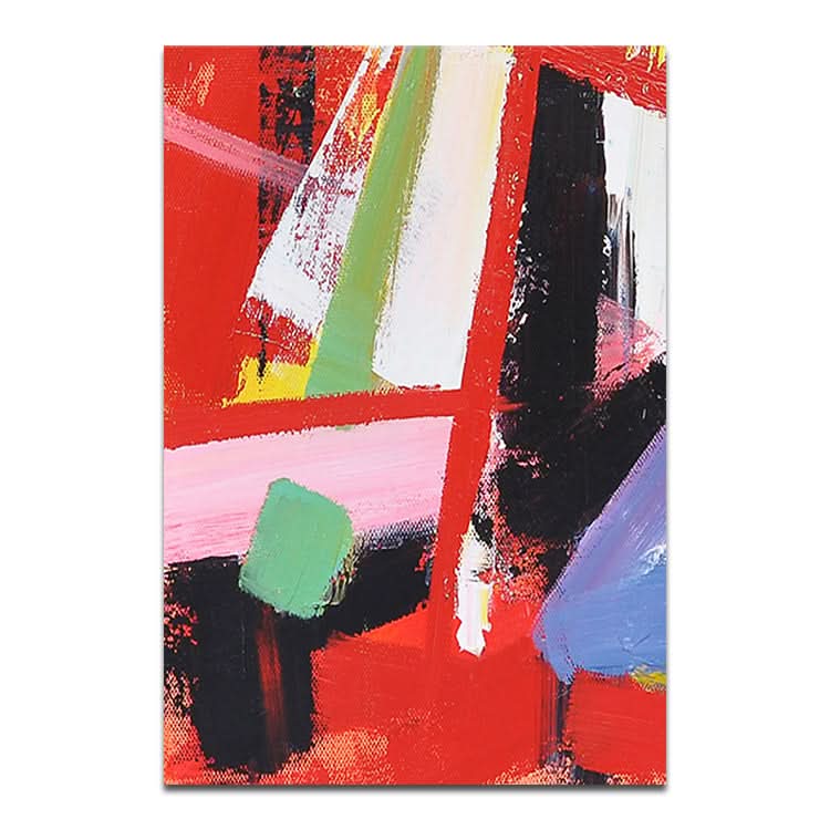 Blick zurück nostalgisch - Hand Acrylgemälde abstrakte Leinwand Wandkunst Farbe Ölgemälde