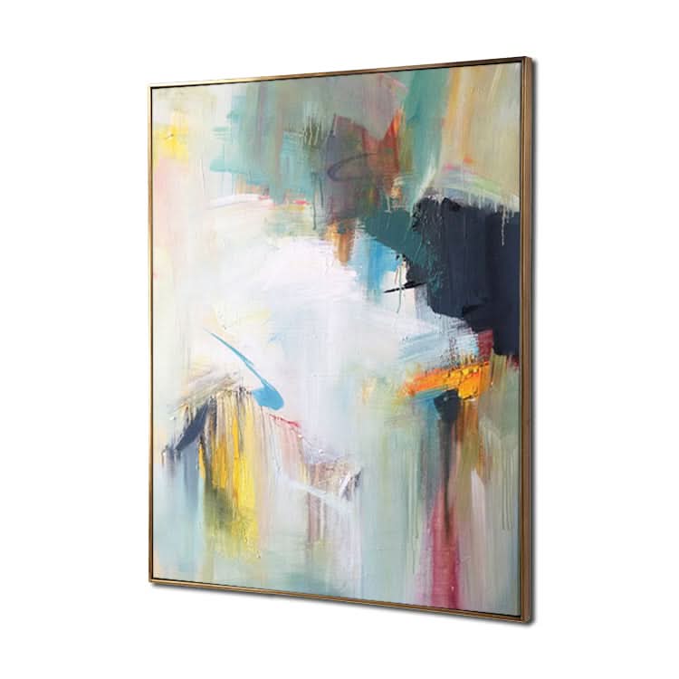 Die Entstehung von Tornados - Handgemachtes abstraktes Kunstgemälde auf Leinwand