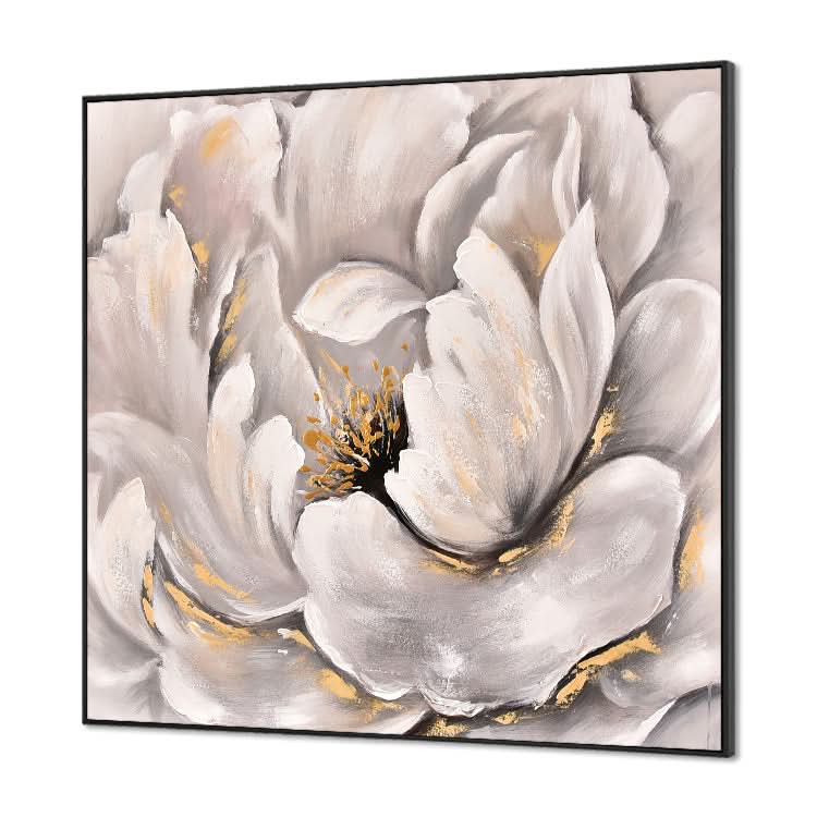 Ölgemälde Original großes Ölgemälde Leinwand handgemachtes Ölgemälde Wohndekor Wandkunst | Auffällige Blume