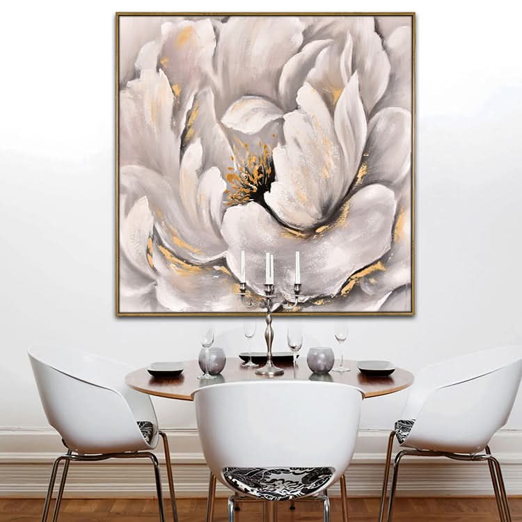 Ölgemälde Original großes Ölgemälde Leinwand handgemachtes Ölgemälde Wohndekor Wandkunst | Auffällige Blume
