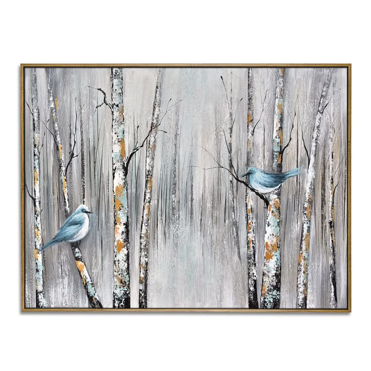Freiheit - handgefertigtes Tier-Wandbild, Vogelgemälde, Ölgemälde auf Leinwand