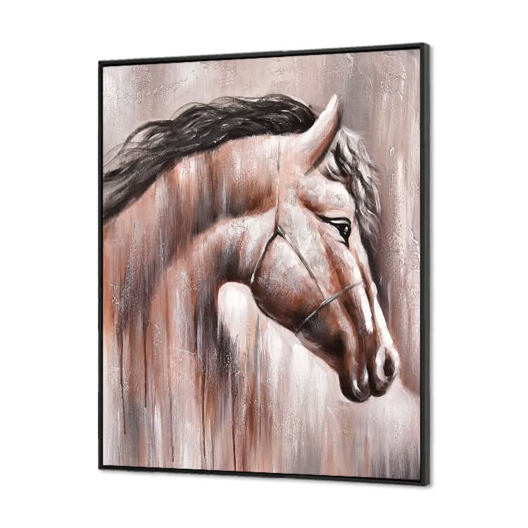 Bedauern Sie den Abschied – handgefertigte moderne Wandkunst, Wohnaccessoires, Pferdegemälde in Öl auf Leinwand